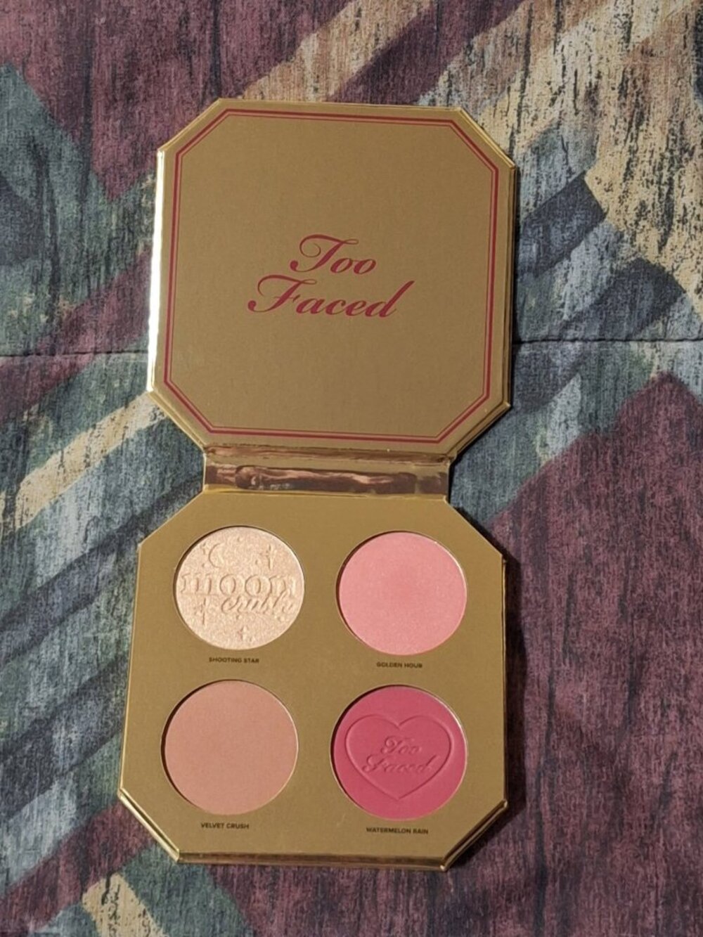 Too Faced Jewel Crush Blush Highlighter Palette Limited Edition New